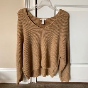 H&M Tan v-neck sweater